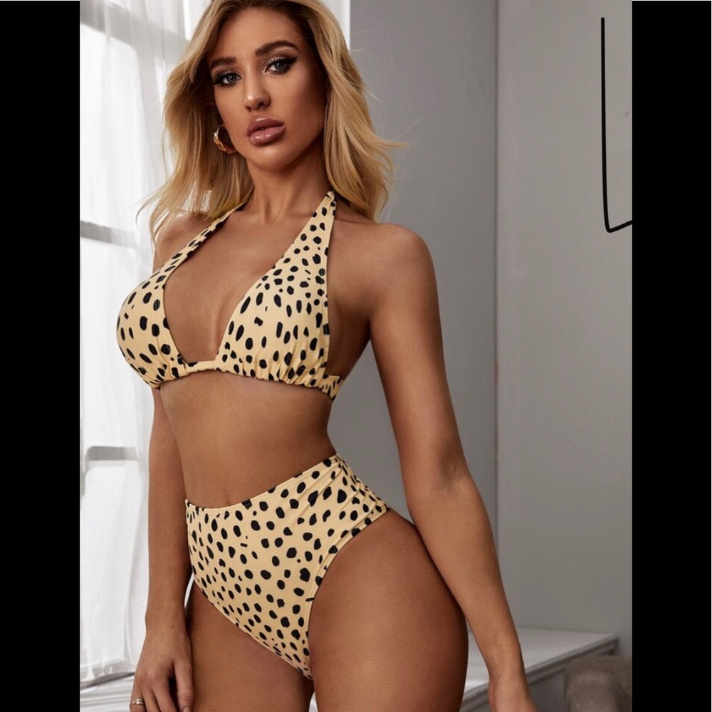 leopard print bikini